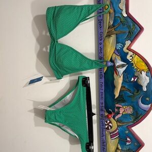NWT Green Textured Bikini Set